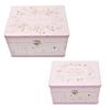 Love Story Wildflower Set of 2 Wedding Keepsake Luggage Boxes