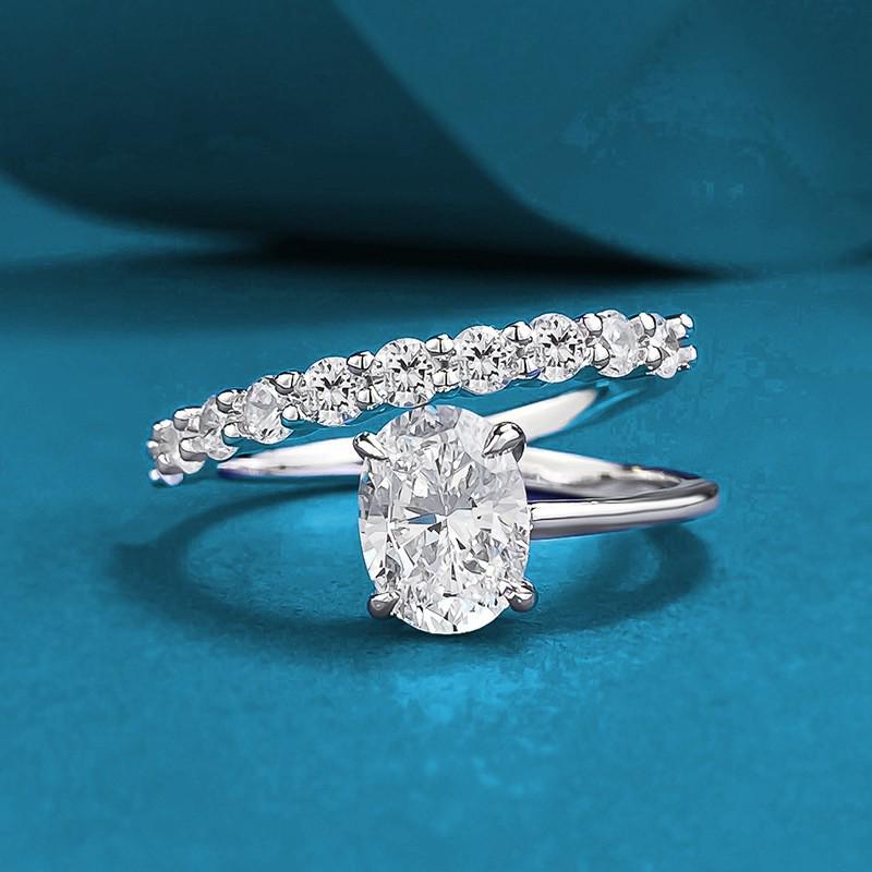 

Luoxi Temple Jewelry 2024 Oval Pigeon Egg S925 Silver Ring Size 7