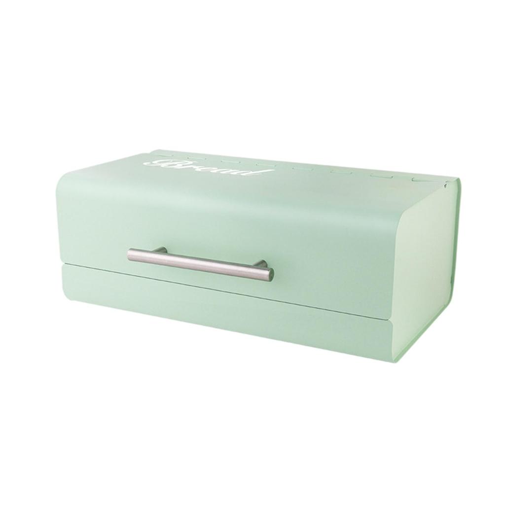 Kitchen Bread Box Organizer- Bin Keeper Storage Containers- Basket , Green