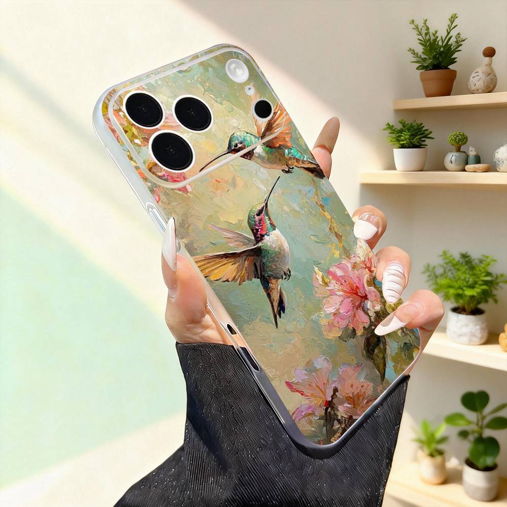 

Colorful Bird Hummingbird For iPhone 11,12,13,14,15,16,17,Pro,Max,Plus,Mini,SE4,E Phone Case With Magsafe Wireless iPhone17