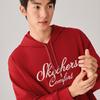 Skechers Soft Skin-Friendly Comfortable Hooded Casual Sweatshirt Unisex Sweatshirt Pale-Red L126U020-03LC