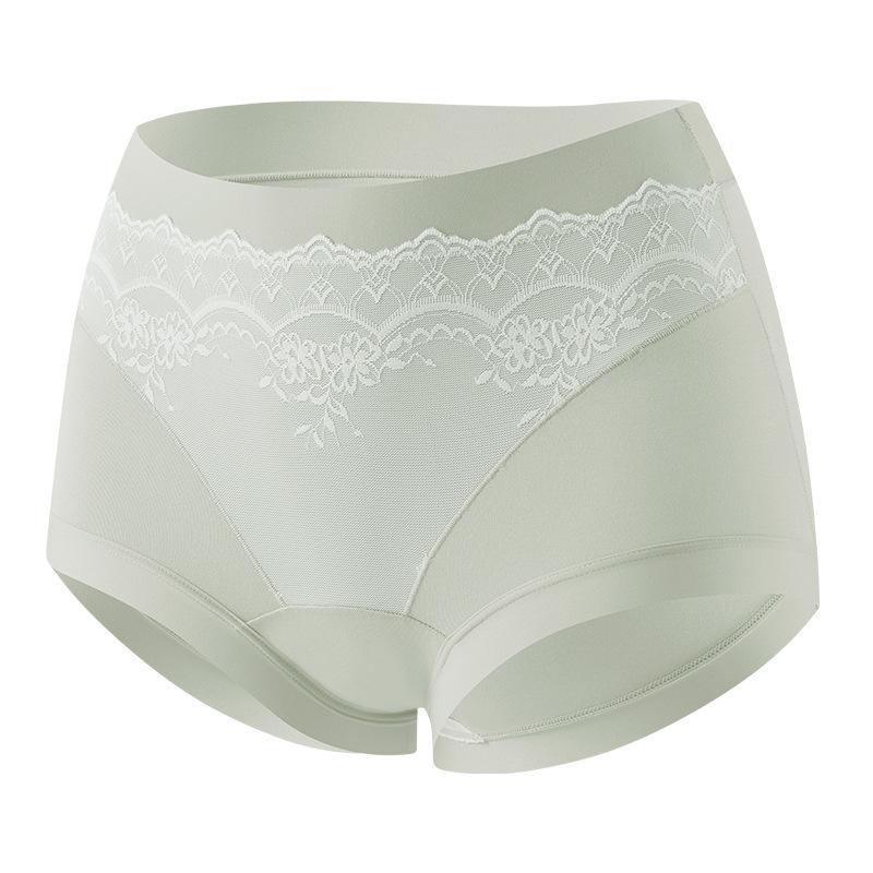 Damen Sommer Dünner Stil Frisch Atmungsaktiv Antibakteriell Spurlos Hoher Bund Dreieck Panties