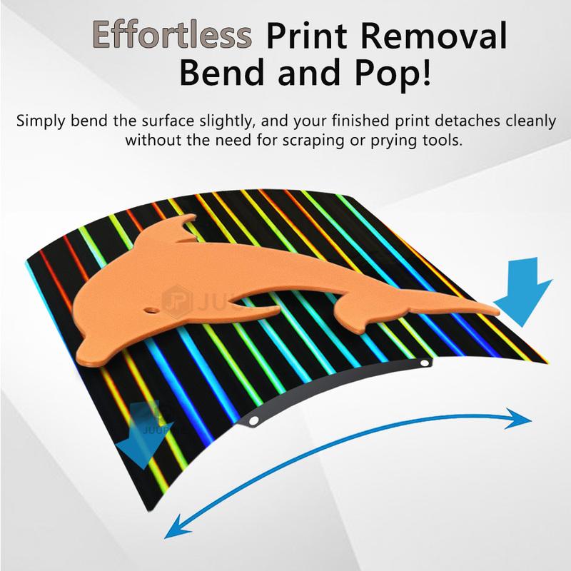 Double Sided H1H Textured PEI 330x330 Sheet Spring Steel 330mm Build Plate Flexible Print Bed for QIDI X-Max 3