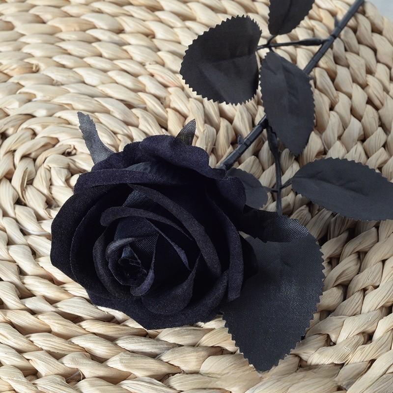 Single Velvet Strand Rose Simulation Flower Table Decor And Special Occasions