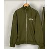 Mens Retro Streetwear Hoodless Zip-Up Jacket With Embroidered Loose Fit Cotton Blend Outerwear Fall