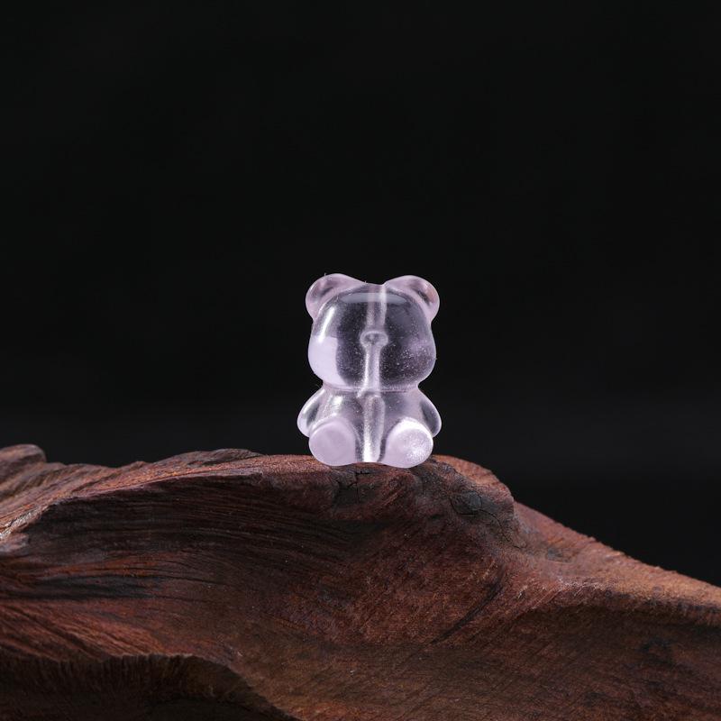 

Пьезоэлектрический розовый кварц, девятихвостая лиса и медведь, кристальные украшения, сделай сам, резные аксессуары