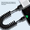 120W Two USB C Chargers Cable Heavy Duty PVC Spring Design TangleFree 6A Rapid Charge Solution For Mobile Devices Computers