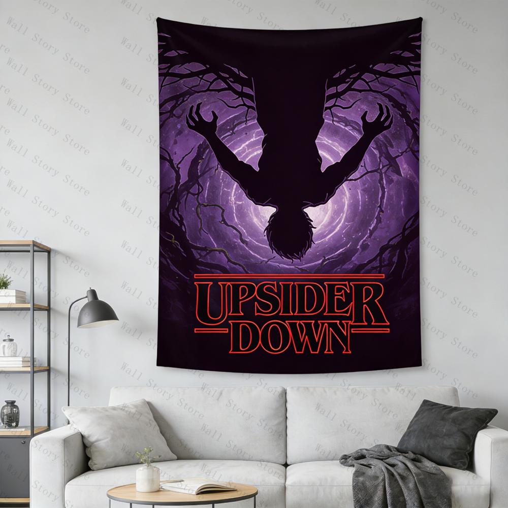 Upsider Down Dark Vortex Tapestry Gothic Wall Hanging For Bedroom Tapestry Living Room Tapestry Aesthetic Home Decor Tapestry 100X70CM