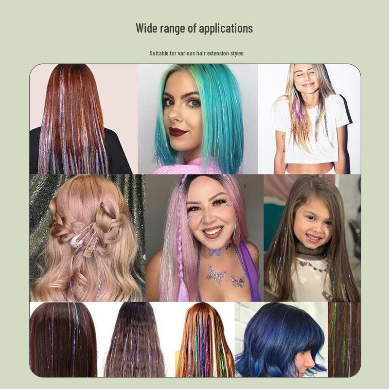 Seamless Hair Extension Silicone Clips & Bent Nose Pliers Set - Wig Accessories