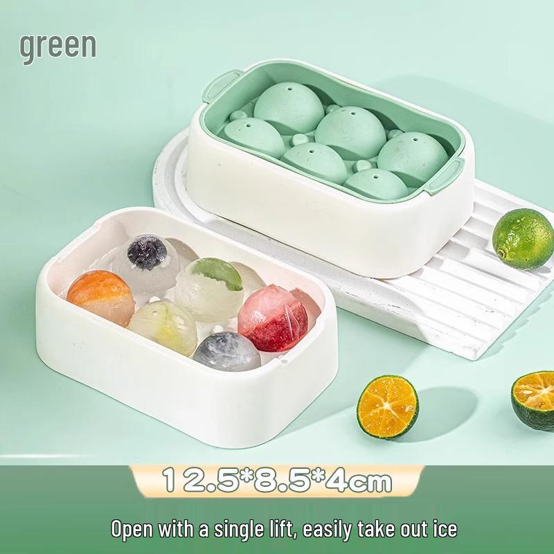 Silicone Ice Hockey Ball Mold - Mini Round Ice Cube Tray for Home