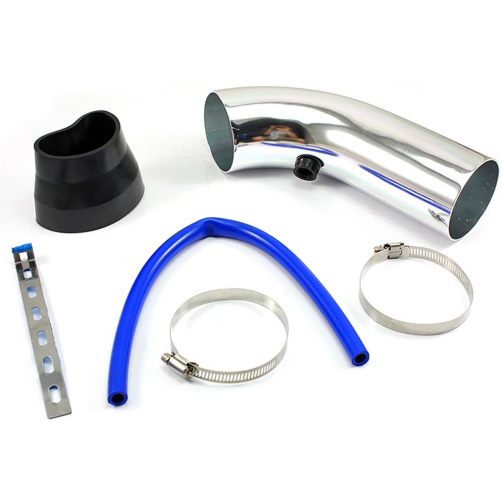 Tubo Universale 3 pollici 76mm per Presa d'Aria Condotti d'Aria Fredda Tubi Kit Sistema di Aspirazione Aria Fredda per Auto in Alluminio Tubo di Induzione Turbo
