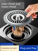 Floor Drain Deodorizer, Bathroom Sewer Anti-Odor Device, Toilet Anti-Odor and Anti-Insect Sealing Cover, Universal Inner Core