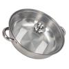 28cm 11.0in 2‑Layer Stainless Steel Steamer Pot Steaming Grid Cooking Pot with Handle