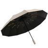 High aesthetic value automatic folding umbrella with sunscreen coating effectively protects against rain and weather, dual-use