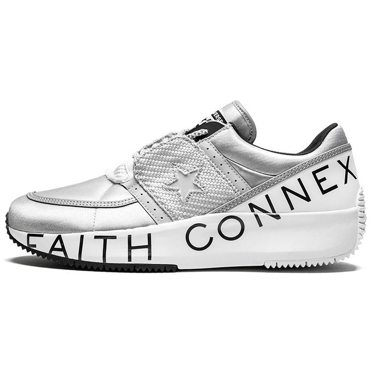 (WMNS) Converse Run Star x Faith Connexion Low Top Metal Silver Women s 565537C EU 37