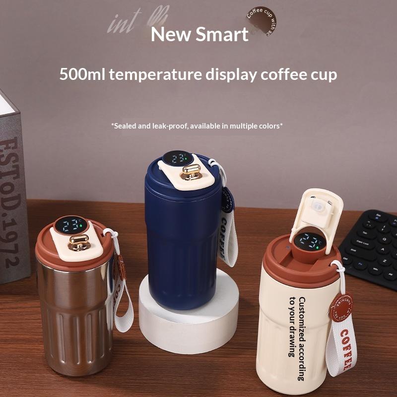 Hochwertiger Becher Heiß- und Kalt-Vakuumisolierter Becher Edelstahlbecher Tragbarer Wasserbecher