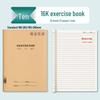 16K Kraft Paper Exercise Book: Notebook for Primary & Junior High School English, Composition, Language & Math - Horizontal Lines