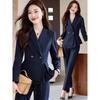 Women's Professional Suit Set: Spring/Autumn Blazer for Elegant Workplace & Interviews