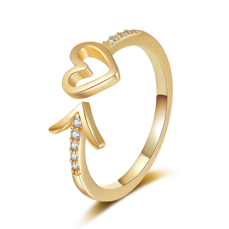Niche Rhinestone Ring for Women – Personalized, Fashionable, Adjustable Open Design