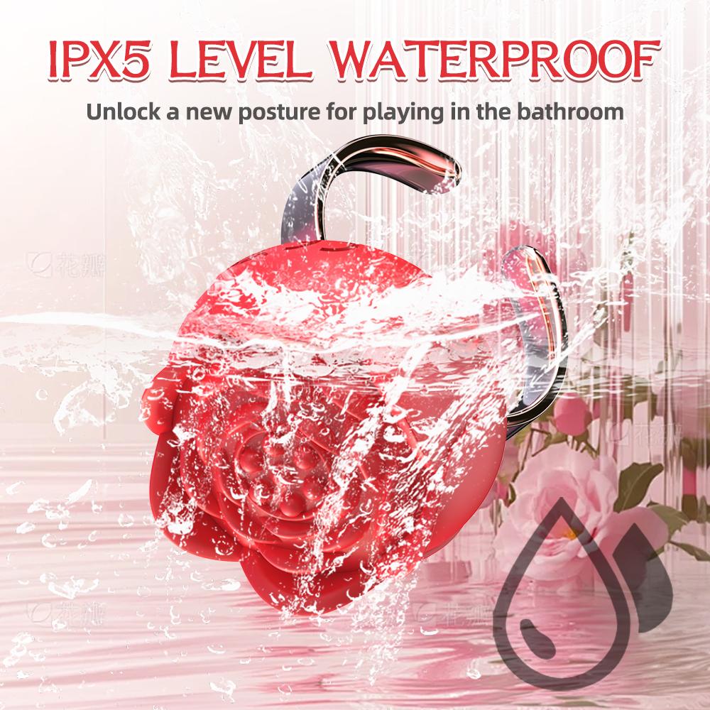 Klitoris Mini Rosenring Vibrator für Frauen 10 Vibrationsmodi Fingerförmiger G-Punkt Nippelmassagegerät Sexy Erwachsenen Tease Spielzeug 18