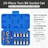 29Pcs High Torques Carbon Steel Socket Bit With Storage Case Ideal For Mechanics DIY And Professional Use Auto Repair