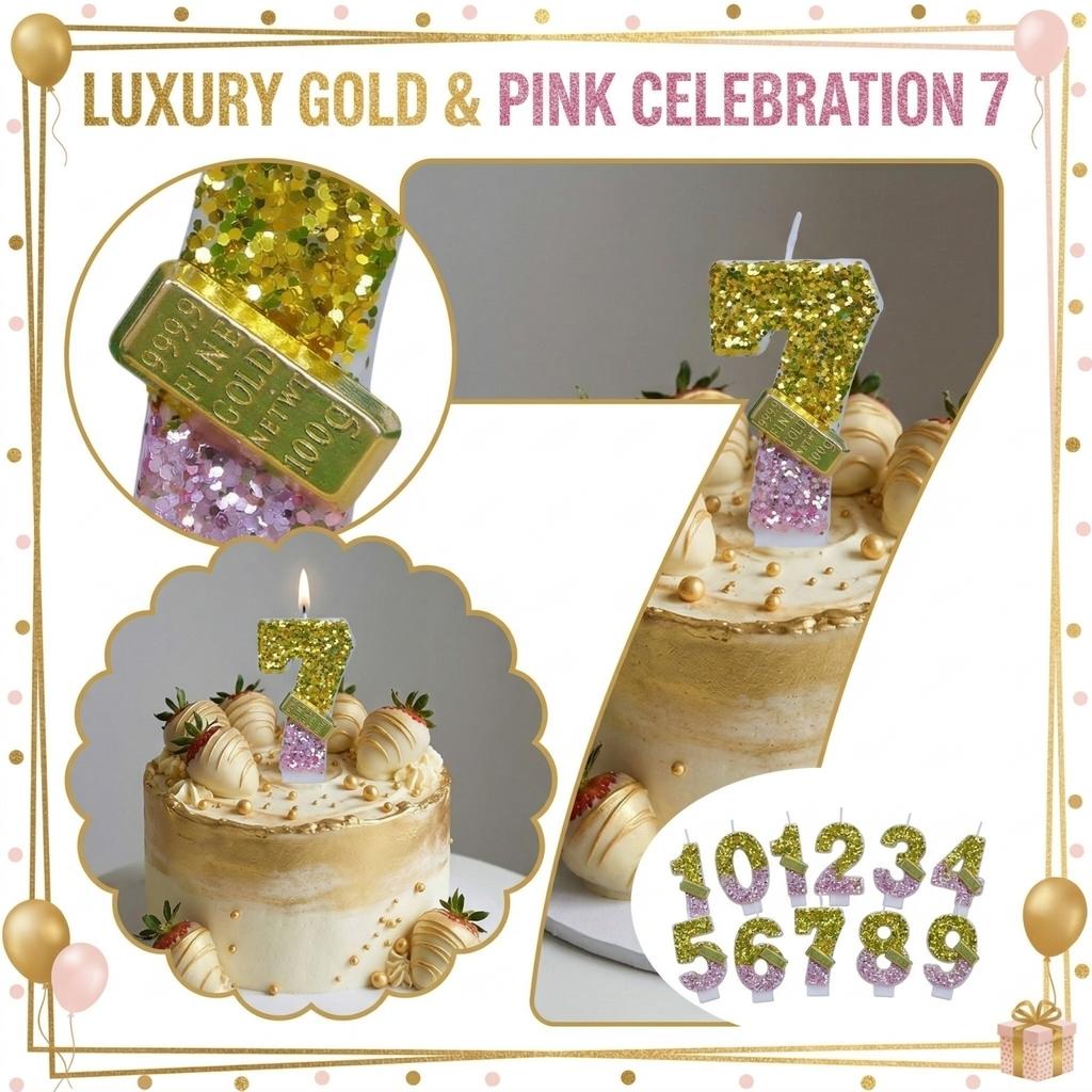 Fashion Cartoon Creative Birthday Candles Party Digital Candles