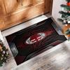 Tappeto in Flanella Stampato AC Milan Antiscivolo Morbido Poliestere Tappeto per Pavimento Tappetino Decorativo da Interno per Camera da Letto Soggiorno Divano Sala Giochi Decorazione Casa