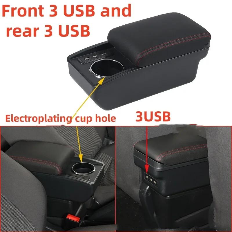For Seat Ibiza Armrest Box For Seat Ibiza 6j Ibiza 6L Car Armrest Auto Storage Box 2010-2019 Dedicated Retrofit Car Accessories