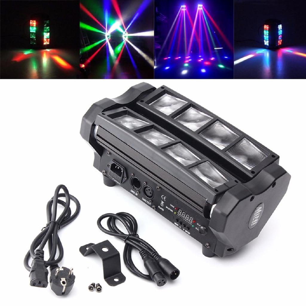 

IP20 90 Вт RGBW 4 В 1 DMX512 Светодиодная Голова с Подвижным Лучом Паука Сценическое Освещение DJ Вечеринка Диско Вилка США - intl