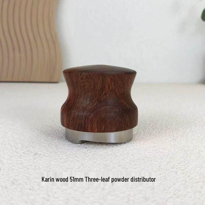 Adjustable Three-Spring Coffee Tamper - 304 Stainless Steel & Rosewood - 51/53/58mm