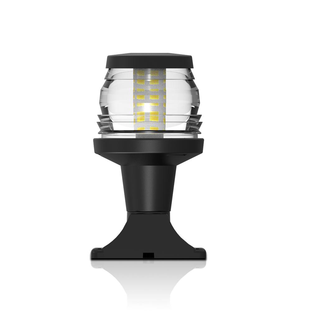 Marine Navigation Light Stern light Anchor Lamp LED All-Round White Fixed Mount Base for Boats Accessories Straight Light Head