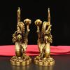 Ornament Copper Zodiac Shape Craft Office Home Qinglong Han Decoration Display Money Pair Dragon