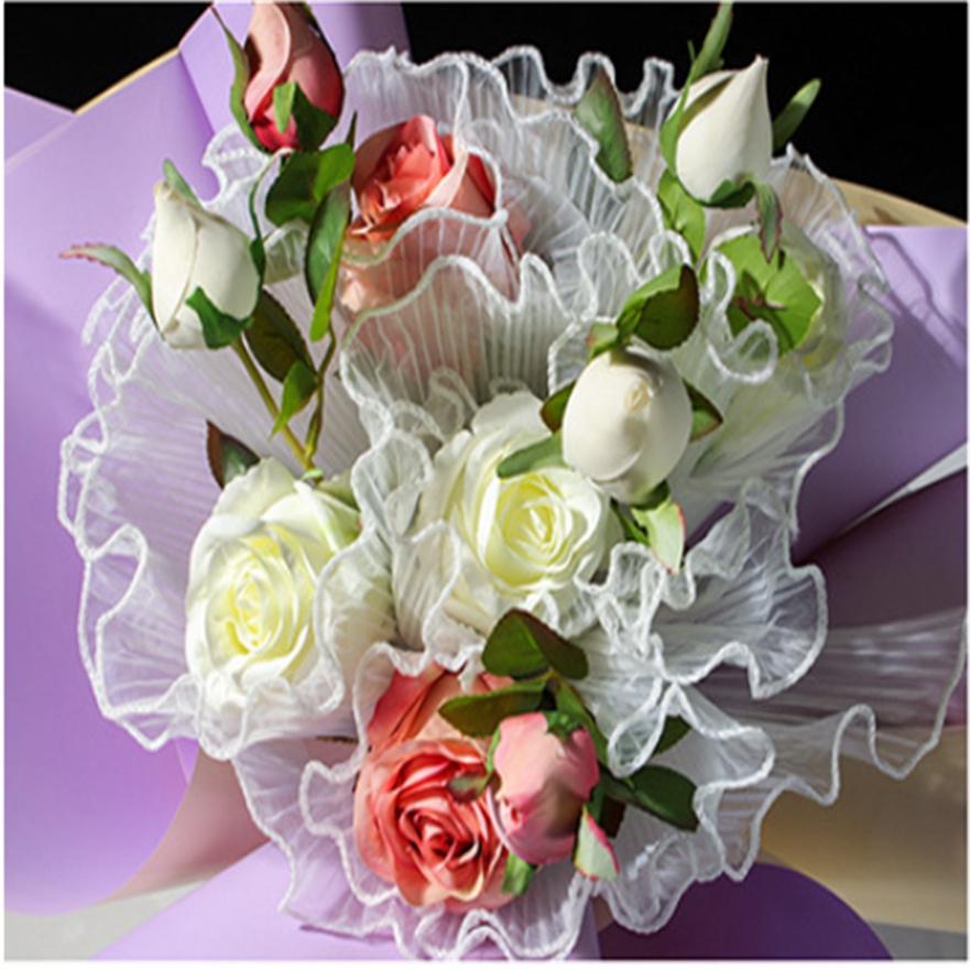 Buy Exquisite and Beautiful Folds Spray Net Gauze Packaging Flower