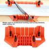 Plastic Mitre Box Pruning Saw Wood Cutting Hand Saw Hardware Tool 14inch with Clamp