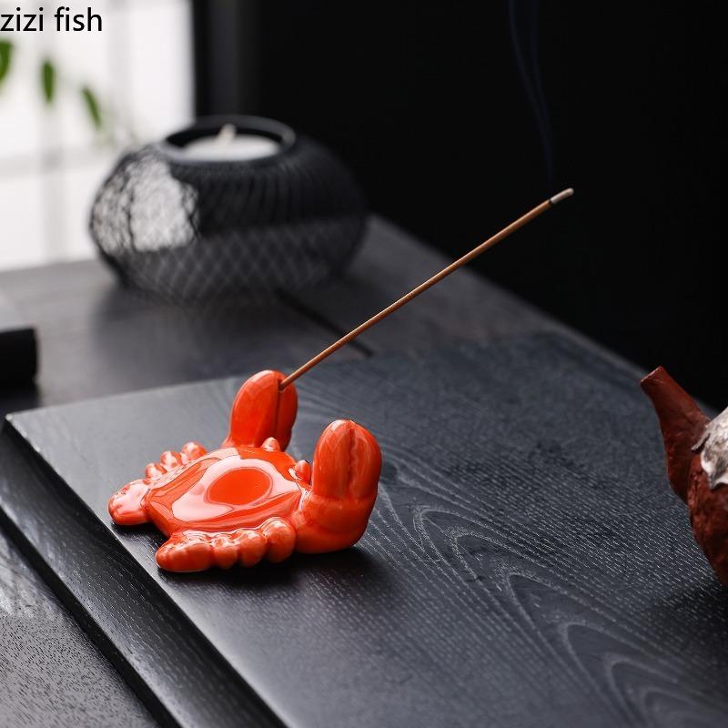 Crab Fragrance Insertion Ceramic Incense Holder Incensory Fragrance Tray Incense Burners Aromatherapy Plate Incenses Stove