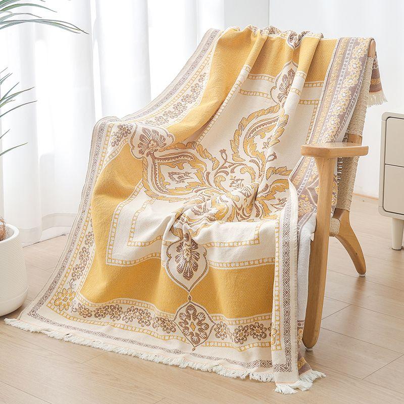 

Марлевое одеяло-полотенце Мягкий повседневный плед Полностью хлопковое Пушистое Не линяющее Кондиционирование Перерыв на обед Студенческое одеяло Европейский стиль