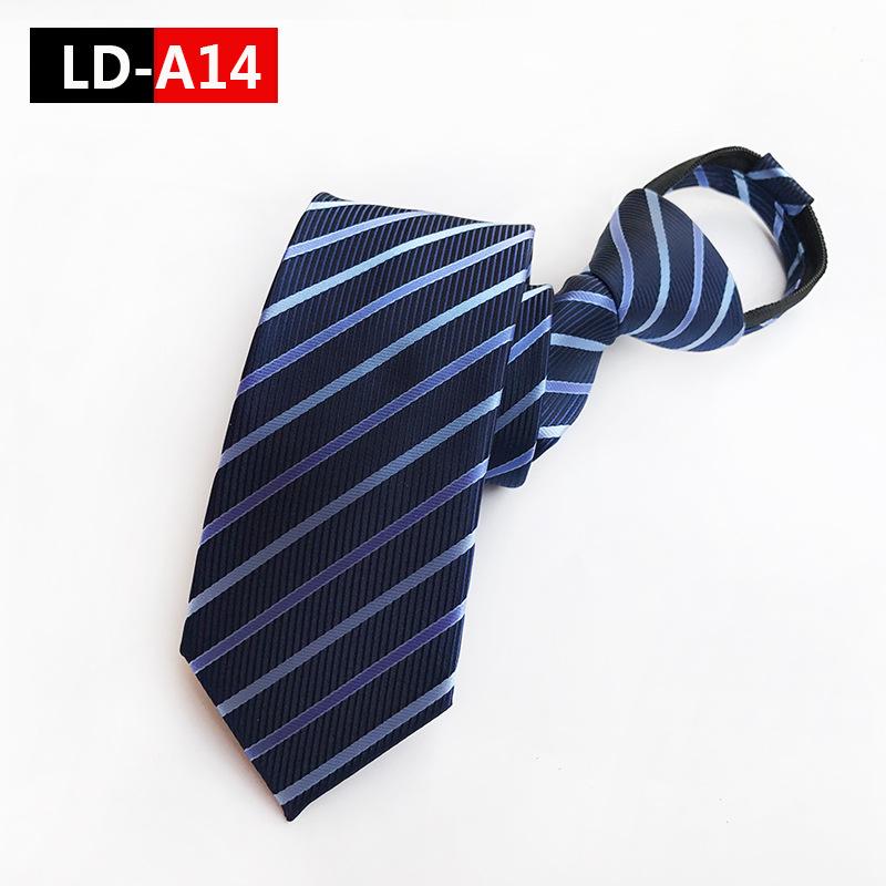 Ruifeng Men's 8cm Elastic Tie - Easy Pull, Formal Wedding or Business Wear