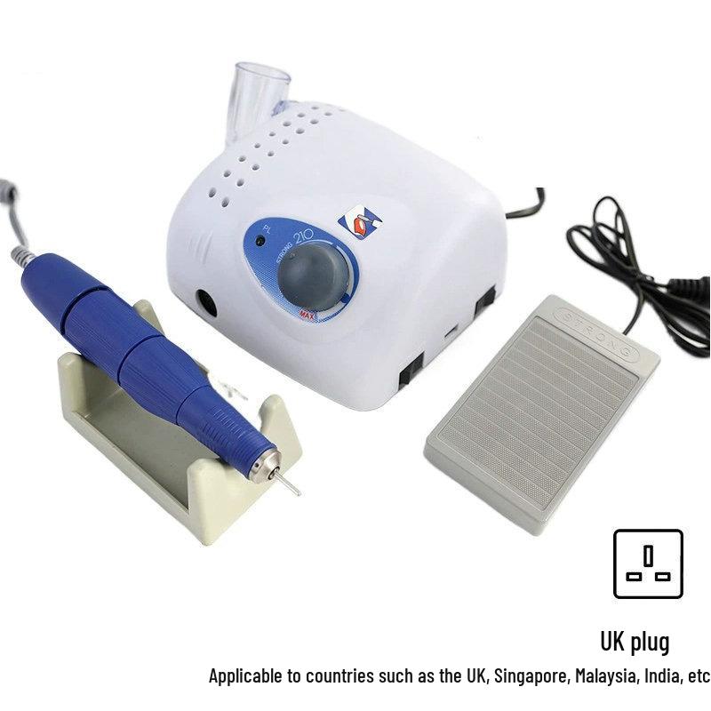 High-Speed 35,000 RPM Nail Drill: Gel Polish & Cuticle Remover, Cool Grinding