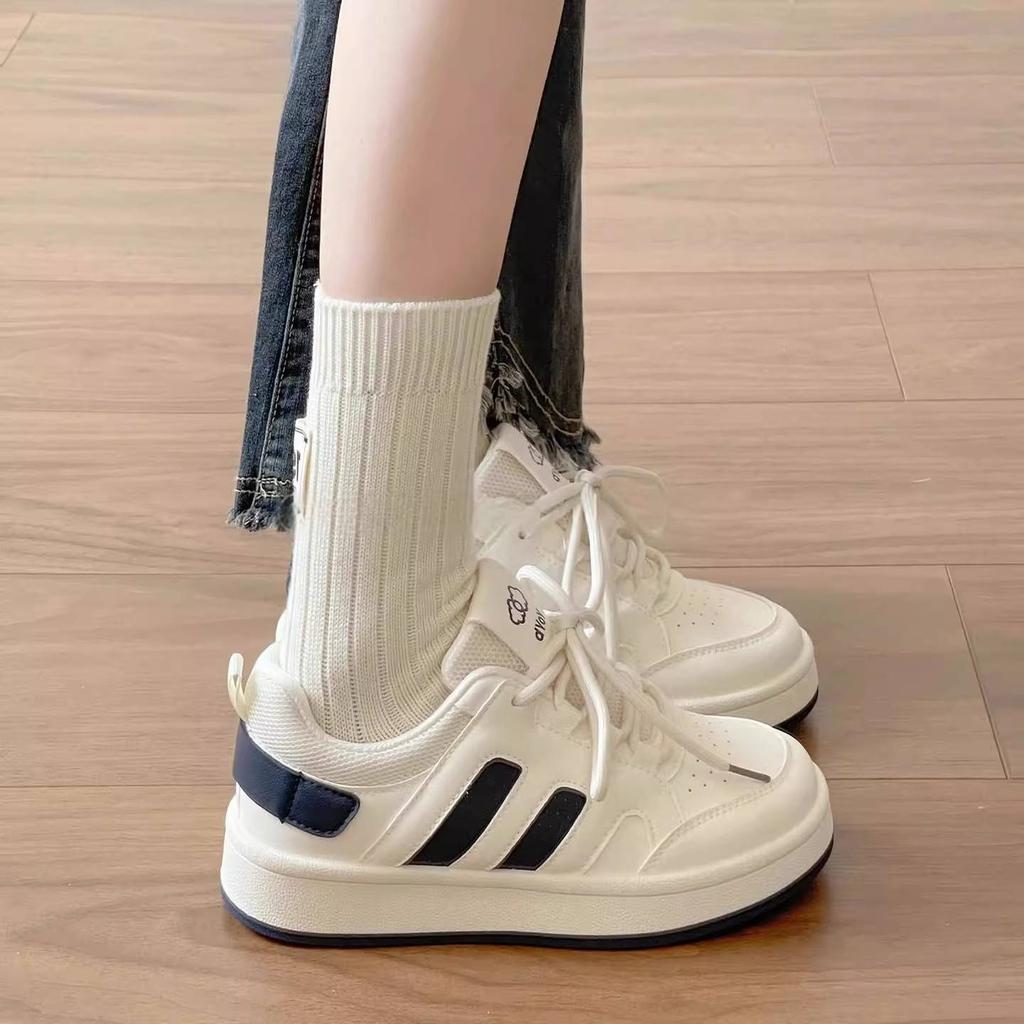 Casual versatile board shoes women's new spring and autumn platform students comfortable niche bread shoes