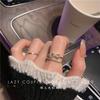 Super Flash Bow Tie Ring Ins Micro-inlaid Zirconium Double Layer Open Ring 2025