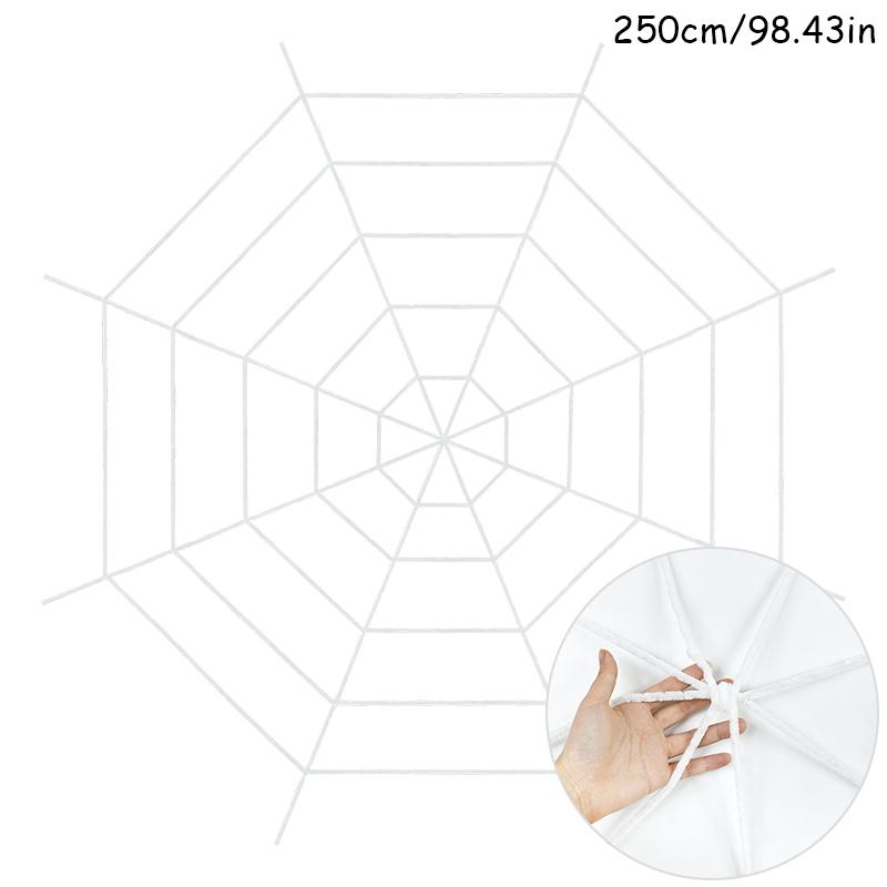 150/250cm Black White Spider Web Giant Stretchy Cobweb For Home Bar Garden Haunted House Horror Props Halloween Party Decoration