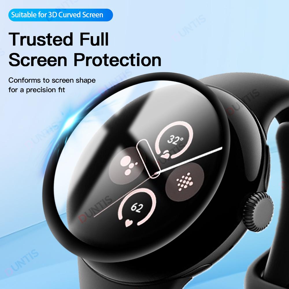 Screen Protector for Google Pixel Watch 3 41/45mm 3D Curved Screen Protector Ultra-HD Full Coverage Protective Film For Pixel Watch 4 41/45mm
