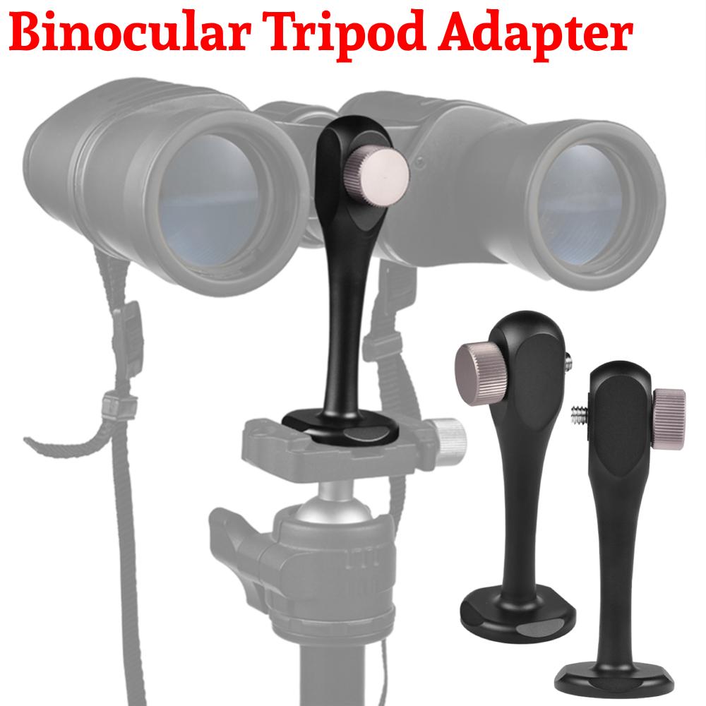 Binocular Tripod Adapter 1/4 Inch Thread Binocular Threaded Stud Converter Mount Bracket for Bird Watching Hunting Astronomy