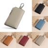 Genuine Leather Key Wallet With Zipper Coin Purse For Women Home Storage