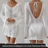 European Lace Knit Beach Cover-Up: Sun-Protection Bikini Pullover, Sexy Loose Design