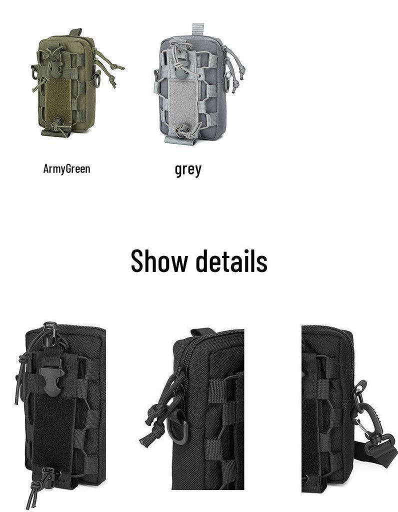 Tactical Outdoor Multipurpose Phone & Bottle Pouch: Camping, Cycling, MOLLE-Compatible Waist Pack