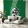 Maccabi Haifa Wall tapestry, aesthetic printed fabric blanket, suitable for bedroom, living room, and home decor.
