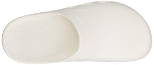 NISSHIN RUBBER Hyper V Pitatto Three Sandals for Medical and Nursing Care, White, Sizes S/M/L, M (24.5-25.0 Cm), 4E