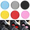 Set of 2 Thickened PVC Automotive Drink Mats Cup Holders Coasters Pads For Secure Placement Of Beverages In Moving Car