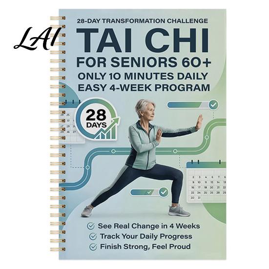 Tai Chi Daily Practice Planner Seniors Beginners 28-Day Tai Chi Fitness Log A